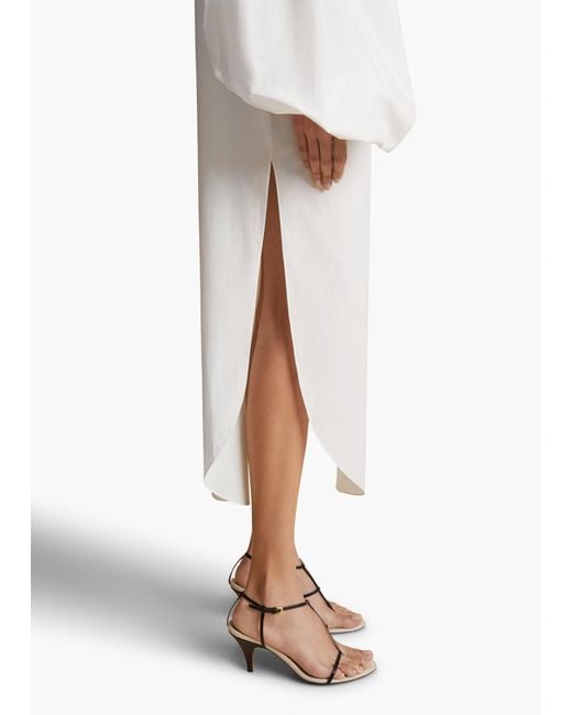 Khaite White Zelma Dress