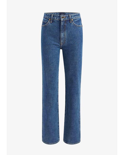 Khaite Blue Danielle Stretch Jean