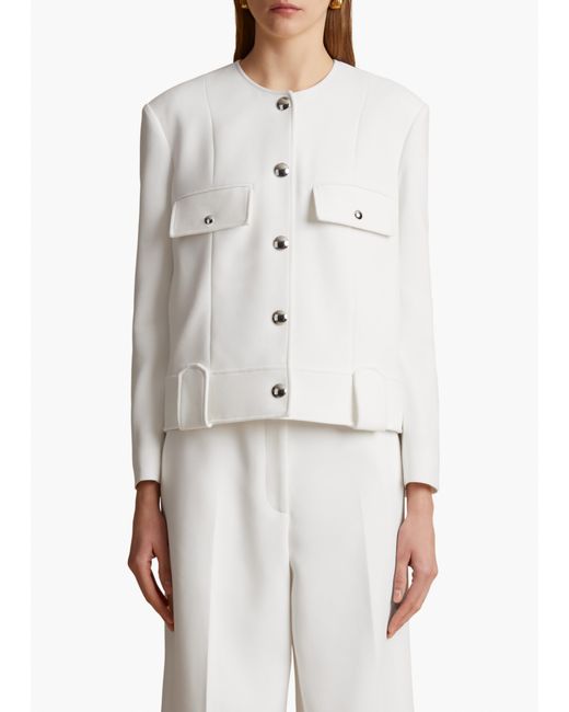 Khaite White Laybin Jacket