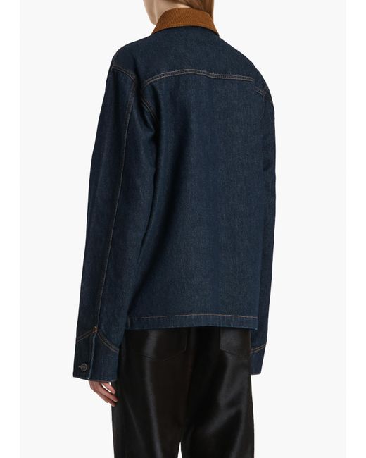 Khaite Blue Wyatt Jacket