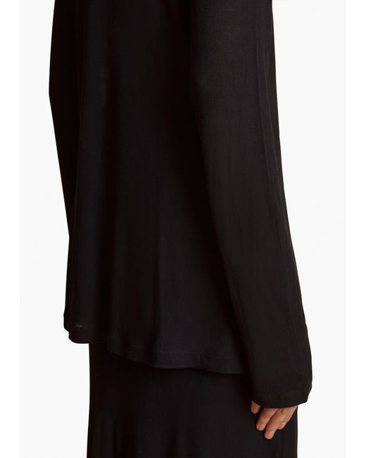 Khaite Black Morton Top