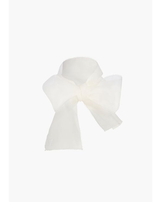Khaite White Exclusive Allie Scarf