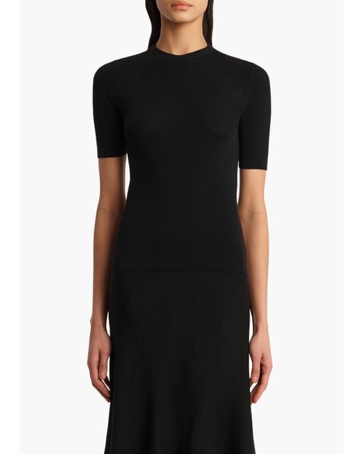 Khaite Black Celina Top
