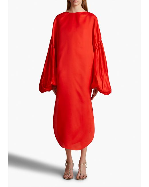 Khaite Red Zelma Dress