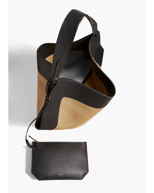 Khaite Black Medium Lotus Tote
