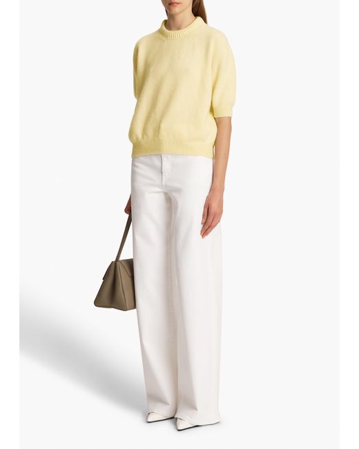 Khaite White Dane Stretch Jean