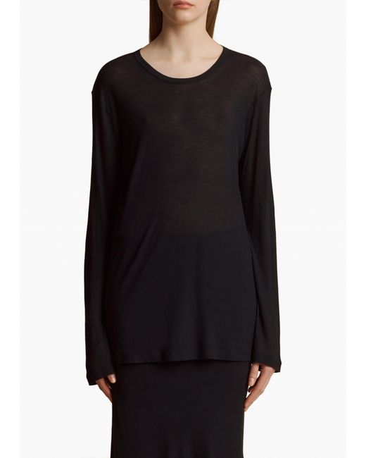 Khaite Black Morton Top