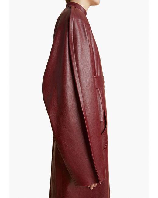 Khaite Red Rothen Coat