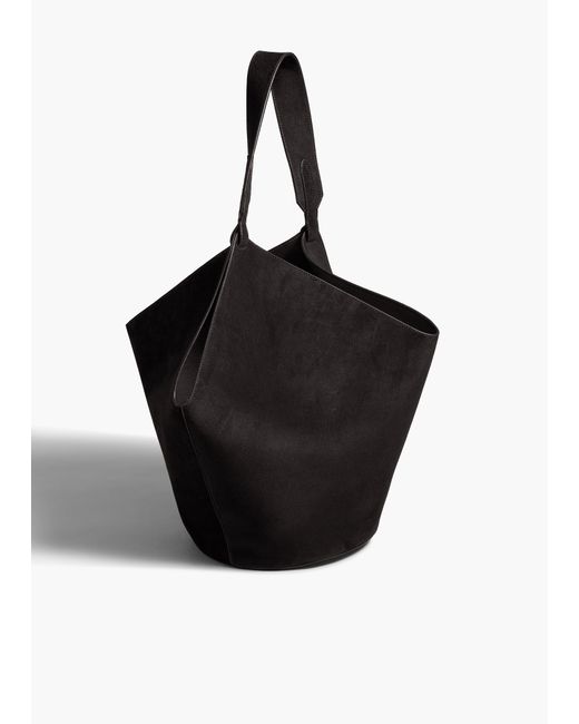 Khaite Black Medium Lotus Tote