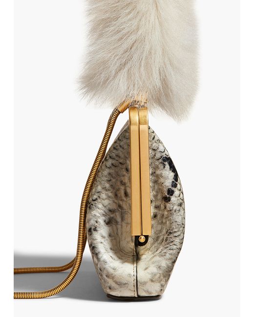 Khaite White Small Lilith Evening Bag
