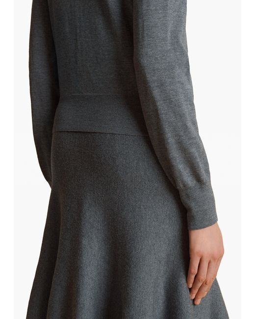 Khaite Gray Jackie Cardigan