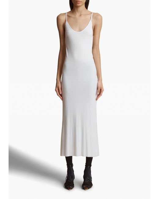 Khaite White Leesal Dress
