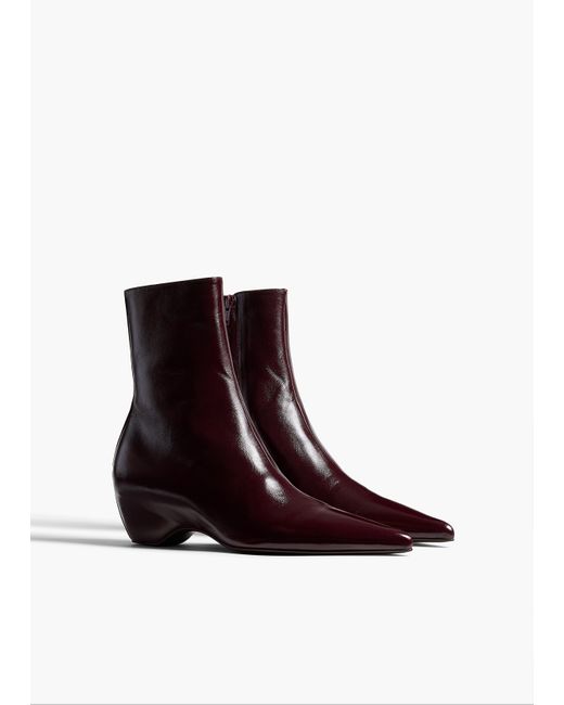 Khaite White Sybil Ankle Boot