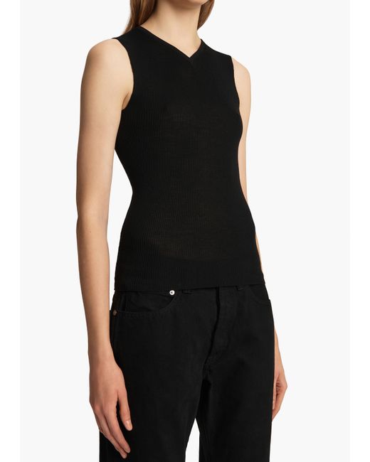 Khaite Black Renato Top