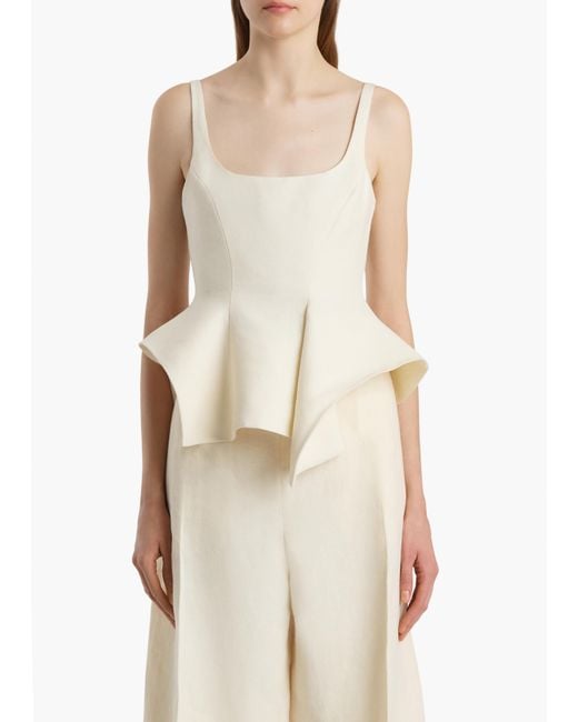 Khaite White Loa Top