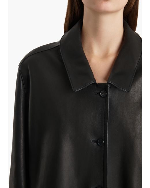 Khaite Black Harmon Coat