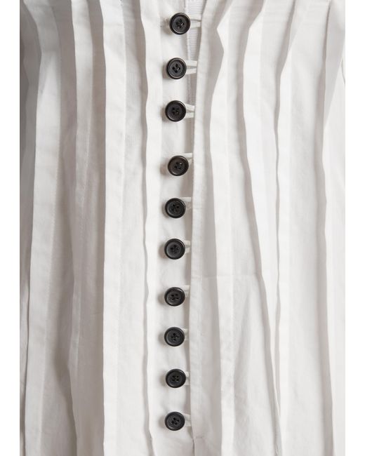 Khaite White Wes Dress