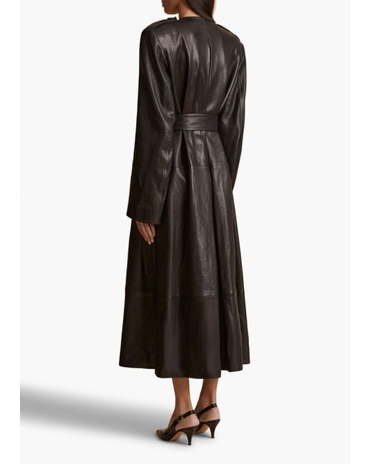 Khaite Black Exclusive Minnler Trench