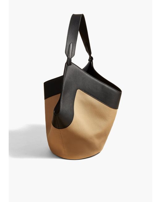 Khaite Black Medium Lotus Tote