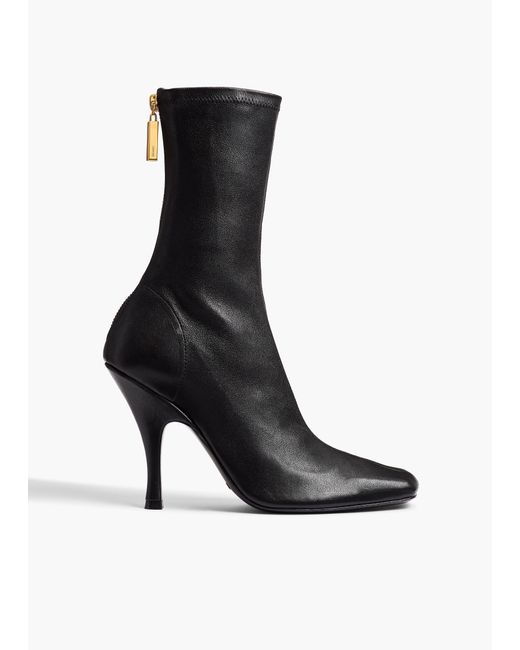 Khaite Black Eva Mid Calf Boot