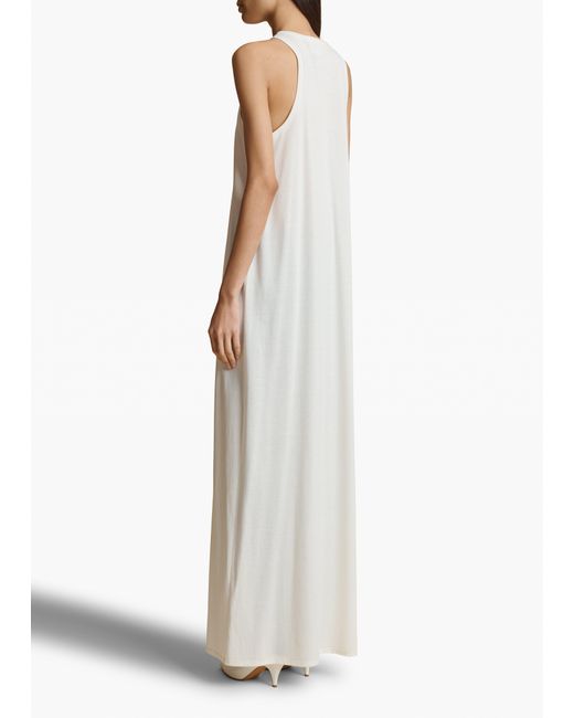 Khaite White Vernetta Dress