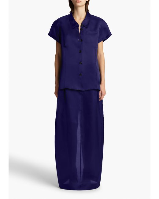 Khaite Blue Keefe Top
