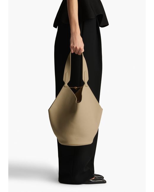 Khaite Metallic Small Lotus Tote