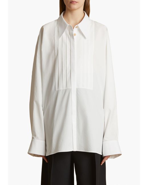 Khaite White Dimitri Top