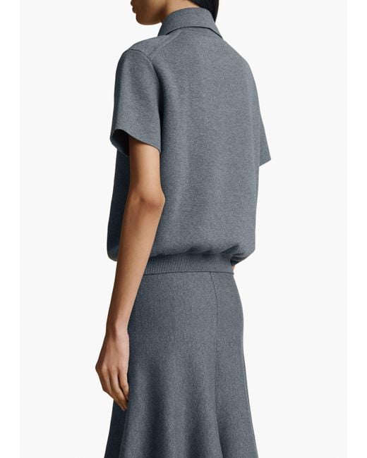 Khaite Gray Gulliame Top