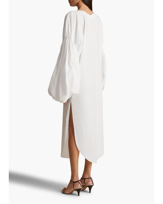 Khaite White Zelma Dress