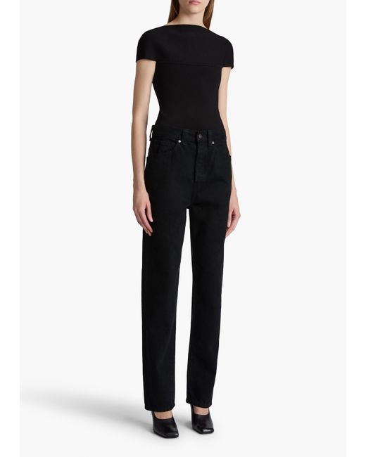 Khaite Black Corben Jean