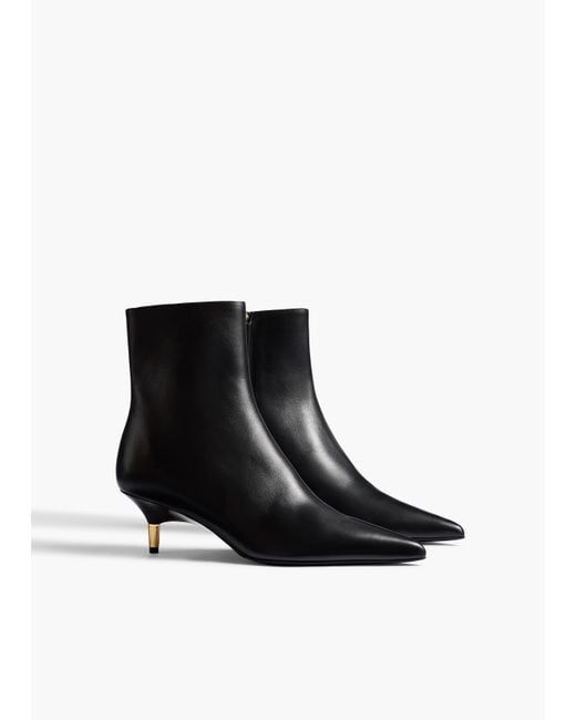 Khaite White Bella Ankle Boot