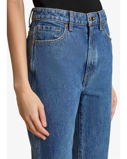 Khaite Blue Abigail Stretch Jean
