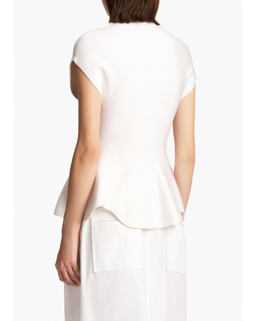 Khaite White Andra Top