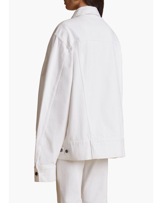 Khaite White Exclusive Grizzo Jacket