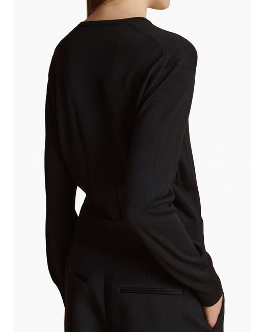 Khaite Black Jackie Cardigan