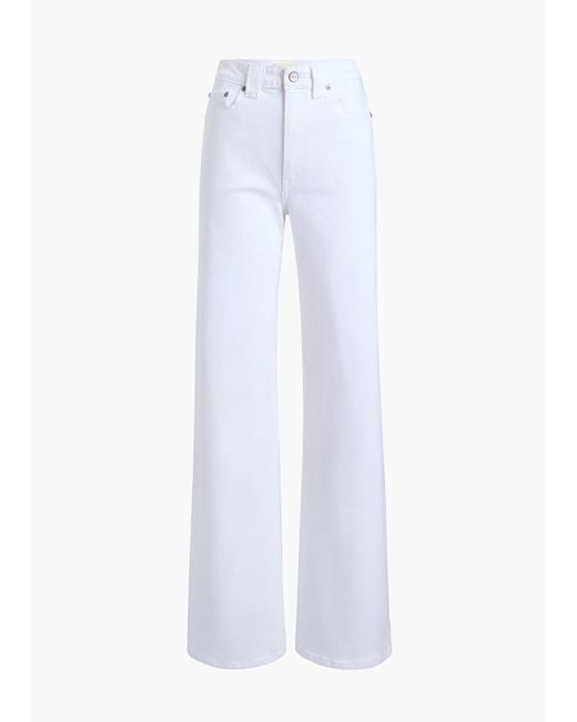 Khaite White Dane Stretch Jean
