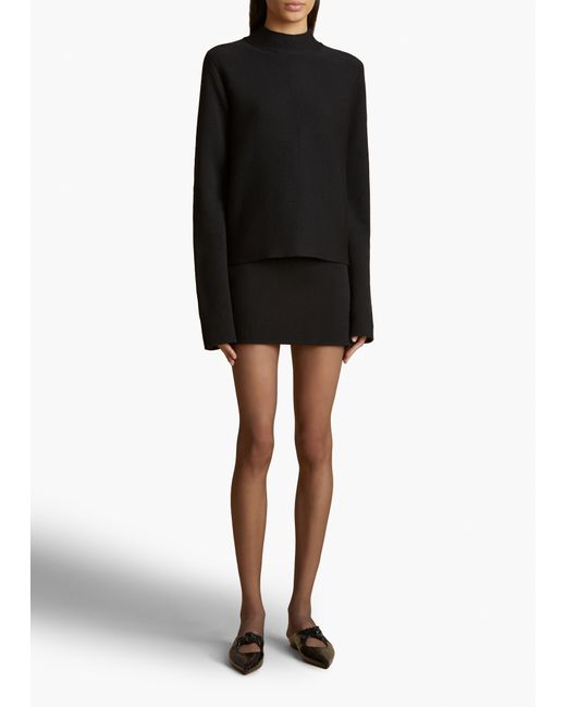 Khaite Black Calliope Top