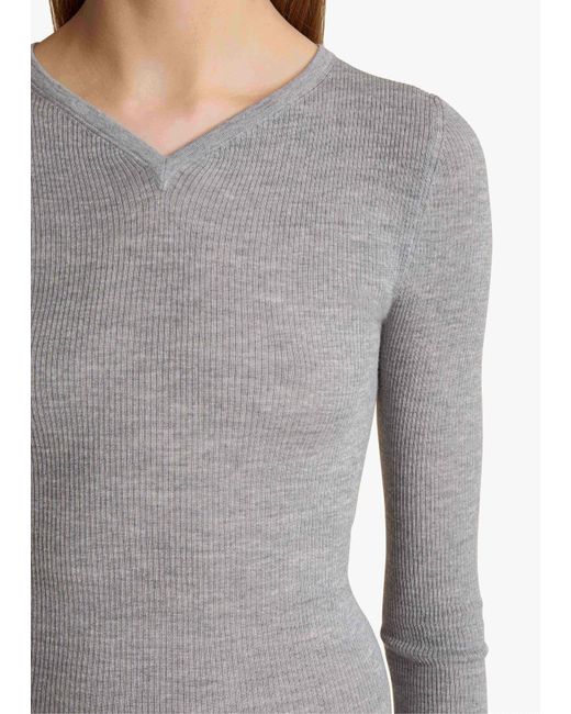 Khaite Gray Tania Top