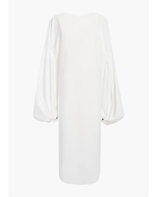 Khaite White Zelma Dress