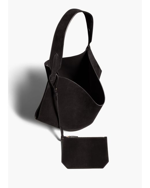 Khaite Black Medium Lotus Tote