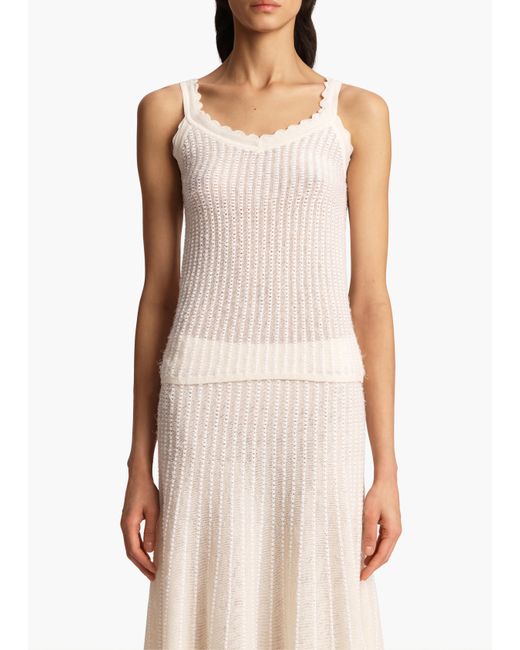 Khaite White Ennio Tank