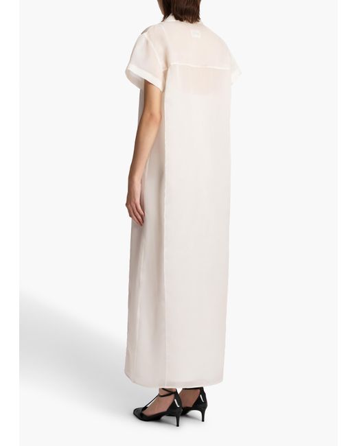 Khaite White Effy Dress