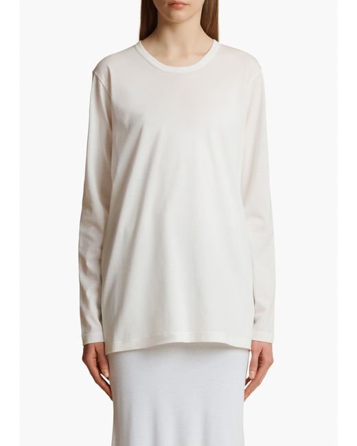 Khaite White Morton Top