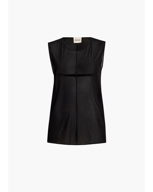 Khaite Black Allo Top