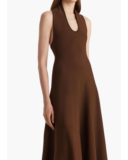 Khaite Brown Melina Dress
