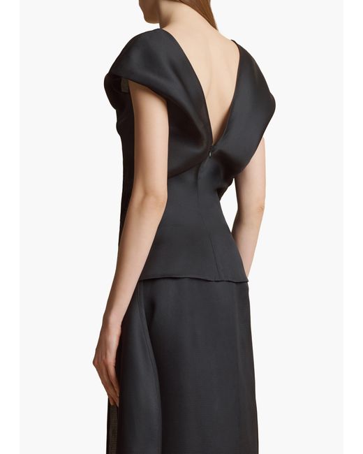 Khaite Black Ami Top