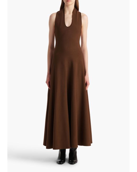 Khaite Brown Melina Dress