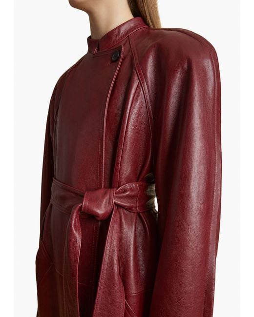 Khaite Red Rothen Coat