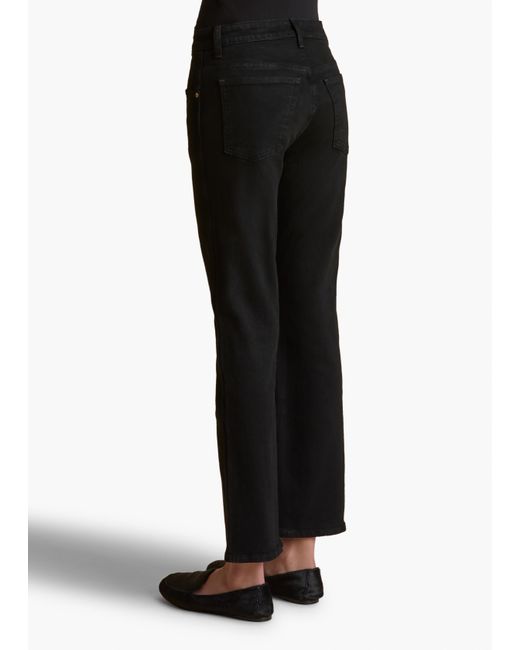 Khaite Black Vivian Stretch Jean
